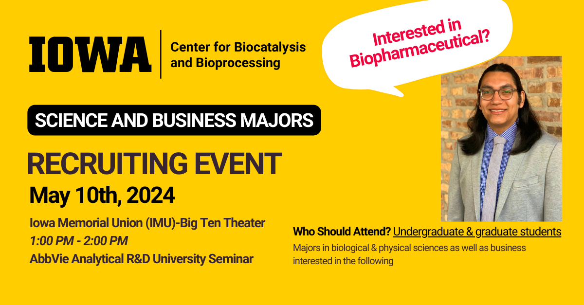 AbbVie Recruiting Seminar by Arturo Aguirre on May 10th, 2024 at IMU